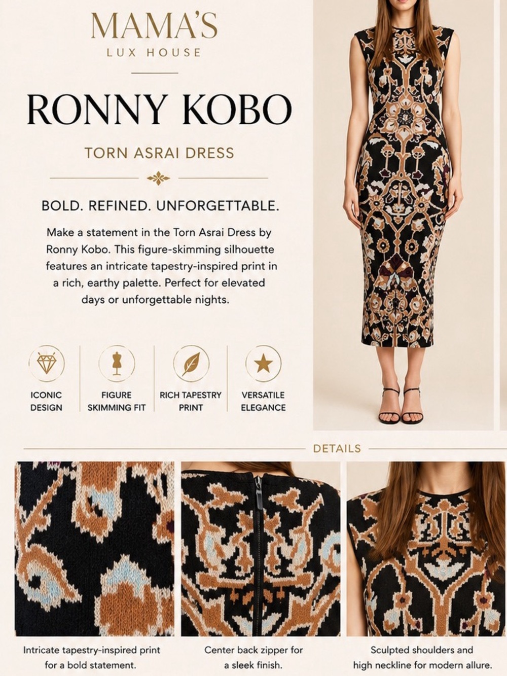 Ronny Kobo Taperstry Jacquard Asrai